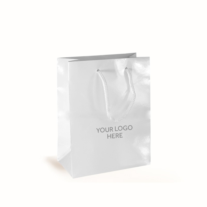 White Printed Gloss Laminated Bags