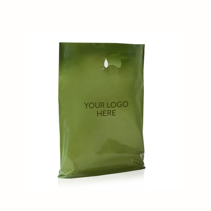 Harrods Green Printed Varigauge Plastic Carrier Bags